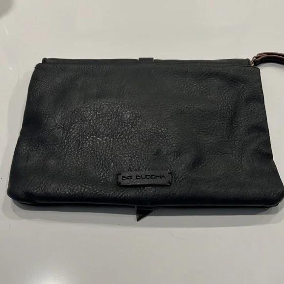 Big Buddha Black 3-pocket Clutch - Picture 2 of 12